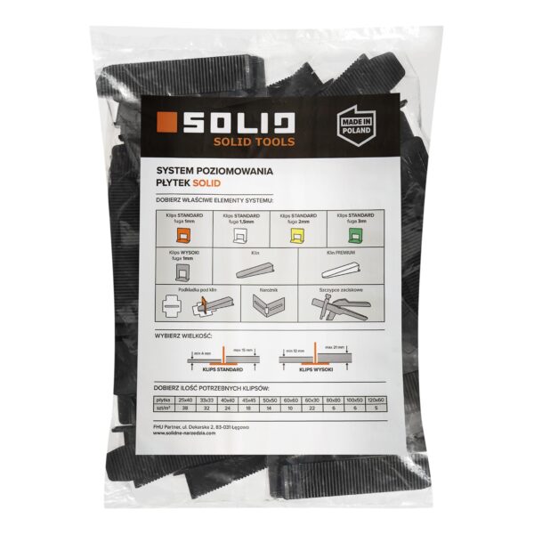 Solid plaatimisankru kiilud mustad 50tk