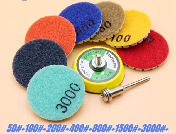 Mini-ketaslõikuri 50mm märg poleerimis komplekt