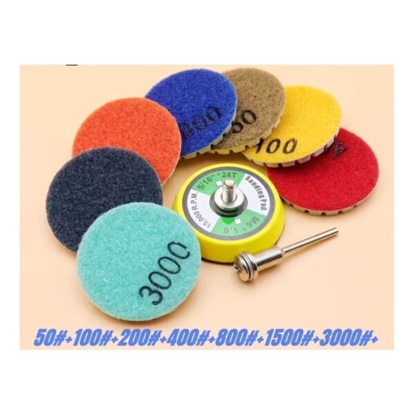 Mini-ketaslõikuri 50mm märg poleerimis komplekt (7)