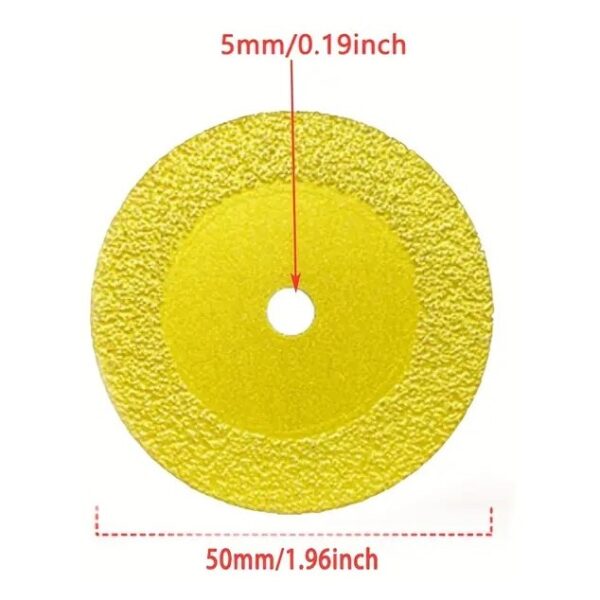 Teemantlõikeketas 50x0,8mm minitrellile (Dremel, Proxxon jpm) Kollane teemantloikeketas, 50mm