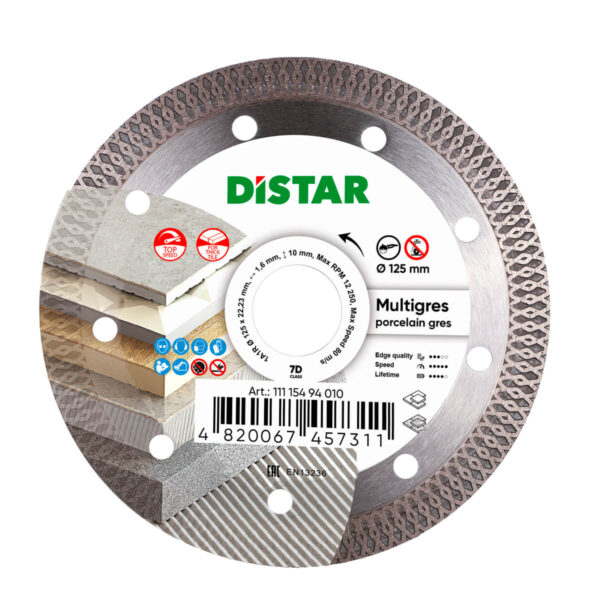 Distar Multigres 125mm teemantketas klinkri ja looduskivi plaatidele