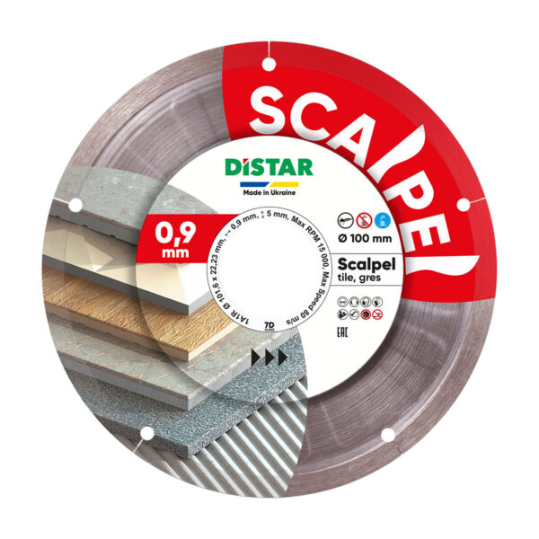 Distar Scalpel teemantketas Distar Scalpel 101,6 × 0,9 × 22,23 mm teemantketas keraamilistele plaatidele