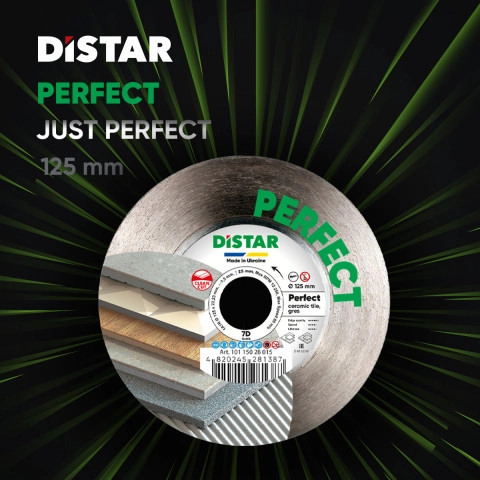 Teemantketas DISTAR PERFECT klinker ja pressplaatidele (DEKTON)1A1R 125×1,5mm