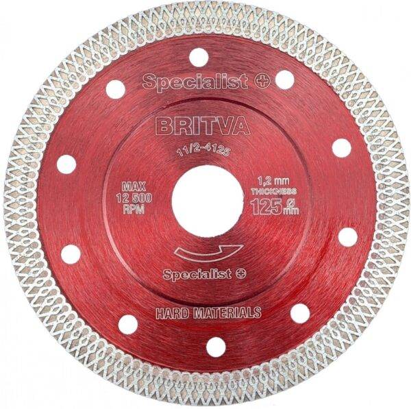 Specialist+ teemantketas plaatidele 125×1,2×22mm Britva Specialist+ teemantketas 125mm