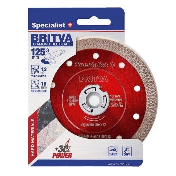 Specialist+ teemantketas plaatidele 125×1,2×22mm Britva Specialist+ teemantketas 125mm (2)