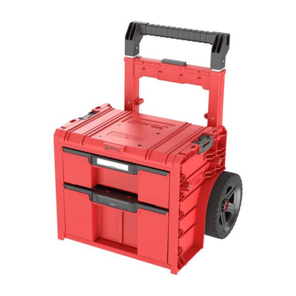 QBRICK PRO tööriistakast ratastega 2 sahtliga