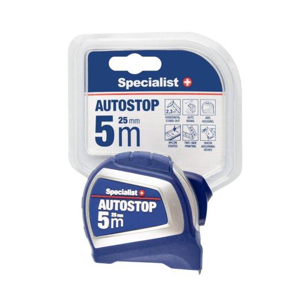 image-1398.jpg SPECIALIST+ mõõdulint AUTOSTOP, 5 m x 25 mm