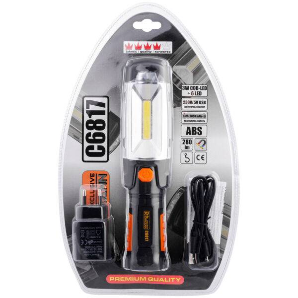 Richmann taskulamp 168 lm laetav, magnetiga 10+6 LED Richmann taskulamp 168 lm C6817 (8)