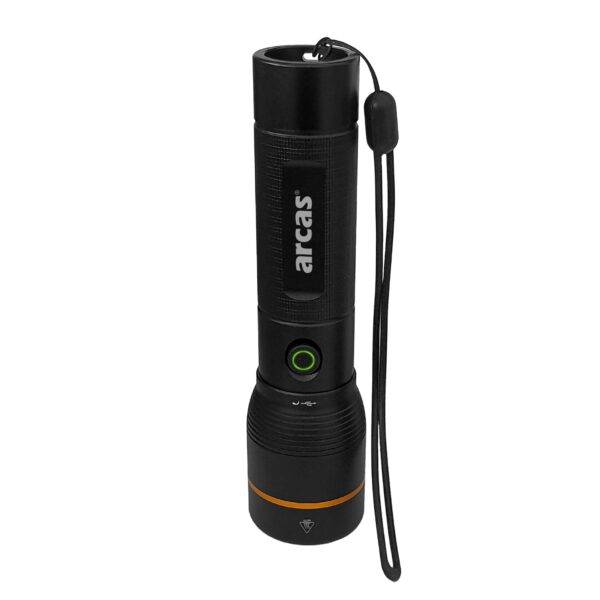 Arcas taskulamp 2000 lm 20W laetav USB-C, must ARCAS taskulamp 2000 lm laetav