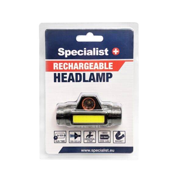 Specialist+ pealamp 120 lm, laetav Specialist+ pealamp 120 lm