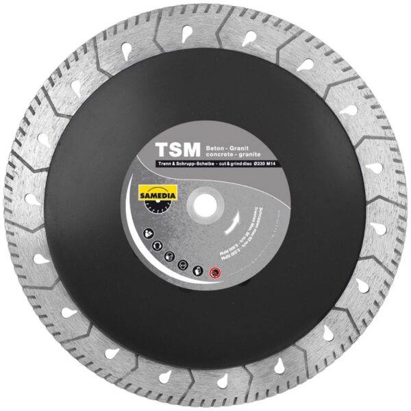 Samedia teemantlõikeketas TSM graniidile 230 mm M14 Samedia teemantketas graniidile 230 mm