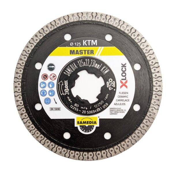 Samedia teemantketas kivile 125 mm x-lock