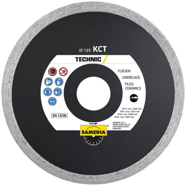 Samedia teemantlõikeketas KCT plaadile 180 mm Samedia teemantketas plaadile 180 mm