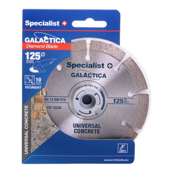 Specialist+ teemantketas betoonile 125 mm galactica