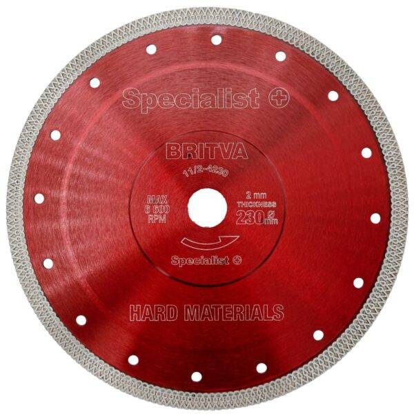 Specialist+ teemantlõikeketas BRITVA kivile 230 mm Specialist+ teemantketas kivile 230 mm (2)