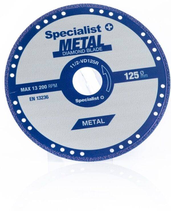 Specialist+ metalli teemantlõikeketas 125x1,4x22,23 mm Specialist+ teemantketas 125 mm (4)