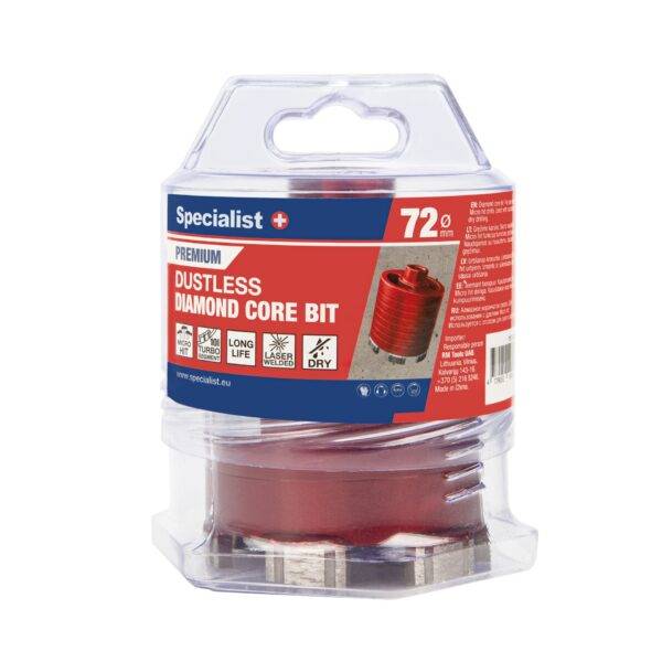 Specialist+ teemantkroonpuur PREMIUM 72 mm Specialist+ teemantkroonpuur premium 72 mm (5)