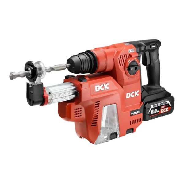 Akuga harjadeta puurvasar tolmuärastusega SDS+, 2,6J, 20V, KRHDE20V-26R2KIT, DCK (2×8,0Ah aku, laadija)