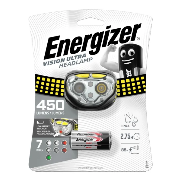 Energizer pealamp 450 lm VISION ULTRA HD (3xAAA) ENERGIZER pealamp 450 lm VISION ULTRA HD