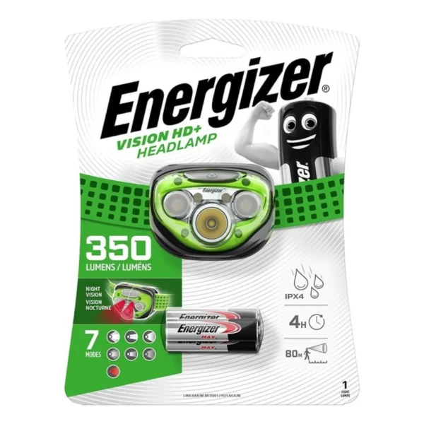 Energizer pealamp 350 lm VISION HD+ (3xAAA) ENERGIZER pealamp 350 lm VISION HD+