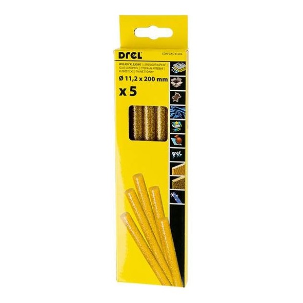 DREL liimipulgad 200MM glitter