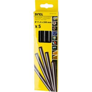 Kuumliimipulgad 11,2 mm x 200 mm, must, 5 tk.