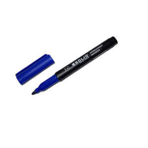 Solid marker thin sinine