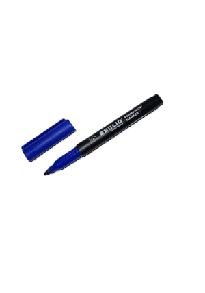 Solid marker thin sinine