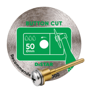 Distar button cut miniketas 50mm